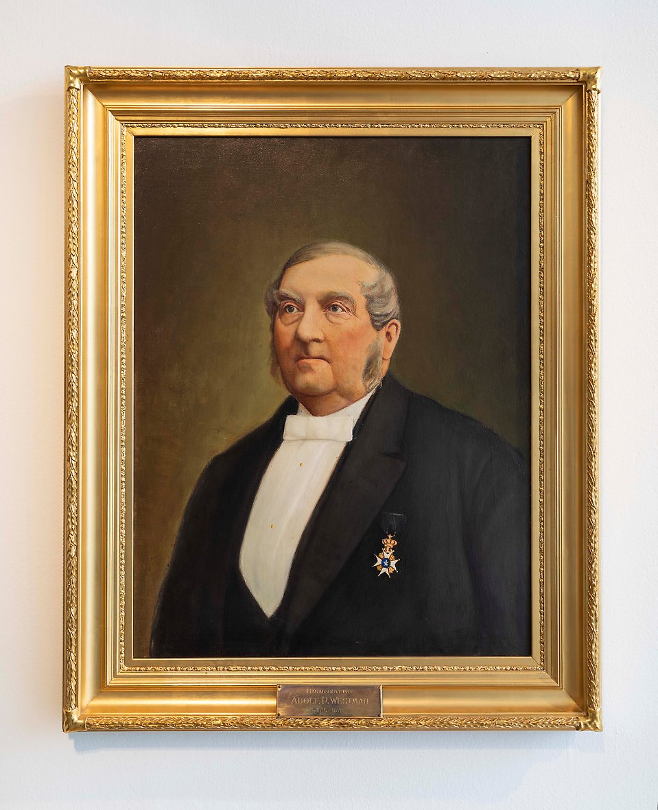 Bild på borgmästaren Adolf P. Westman.