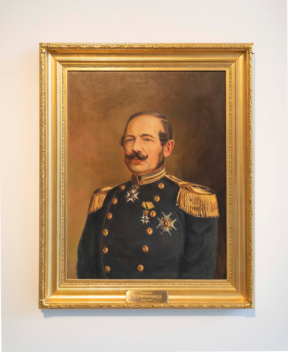 Porträtt på borgmästare G. R Weidenhelm.