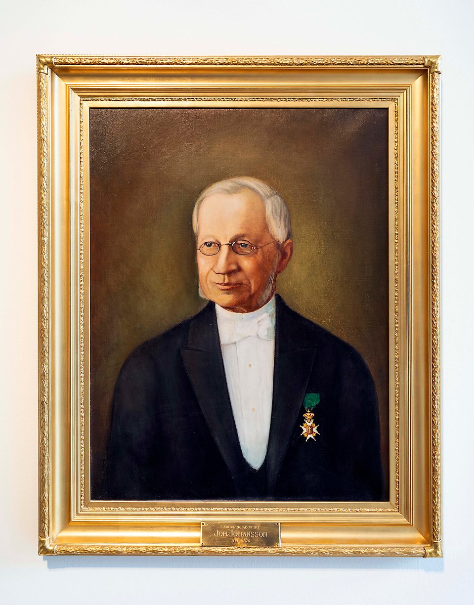 Målning av borgmästaren Johan Johansson.