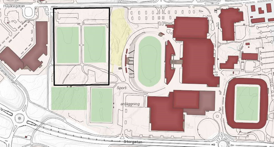 arenastaden växjö karta Ny detaljplan gör det möjligt att bygga bostäder på Arenastaden 